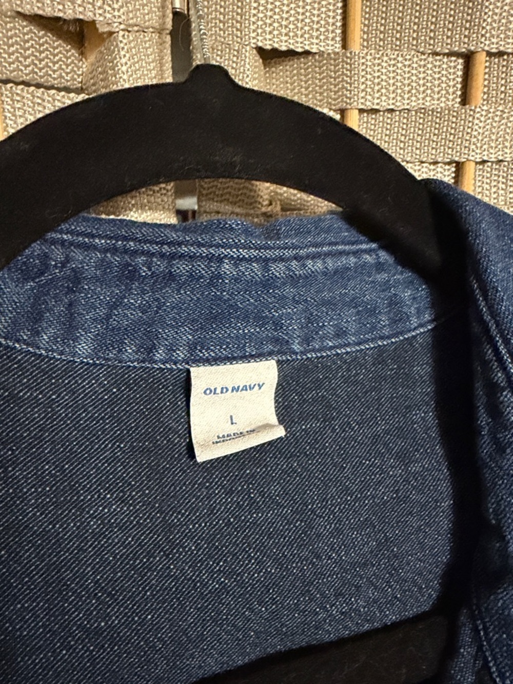 Old Navy Denim Shirt Tunic - Dark Blue - Picture 2 of 3